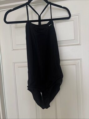 Nike Black Women's One-Piece Swimsuit with Strappy Back